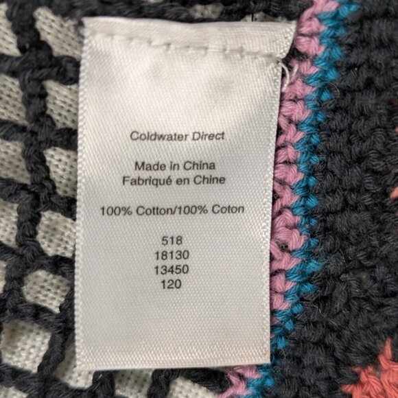 Coldwater Creek Multicolor Crochet Sweater Size Small - Picture 5 of 7